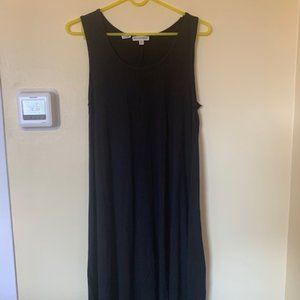 Black A-line dress